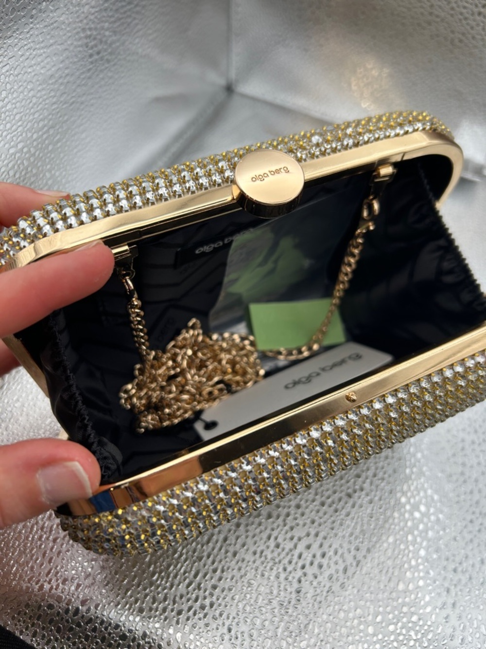 Olga Berg Rae Crystal Frame Clutch - Picture 9 of 9
